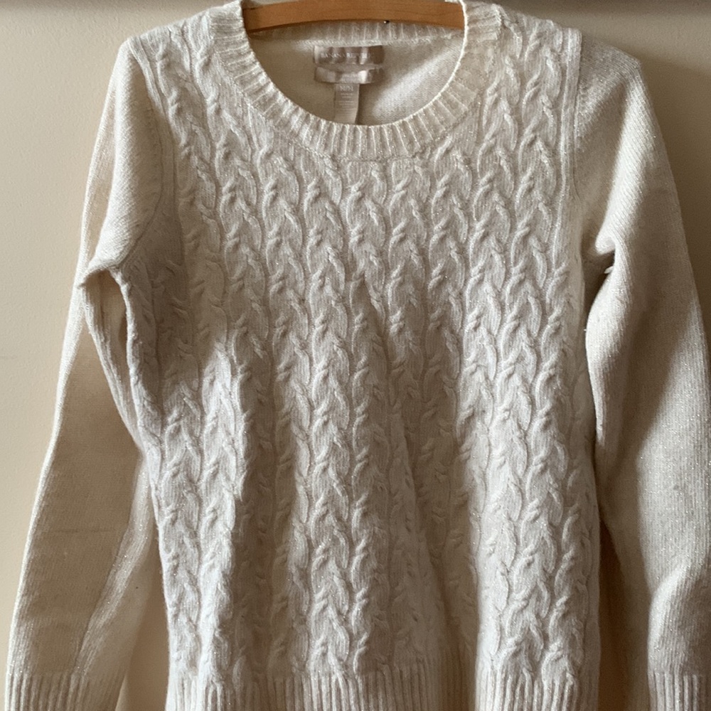 Cable knit sweater